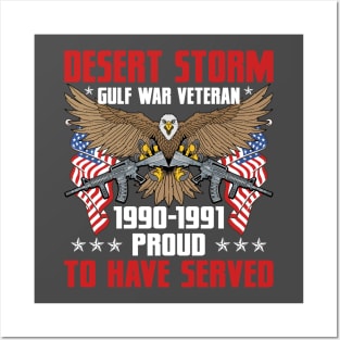 Desert Storm Veteran T-shirt Posters and Art